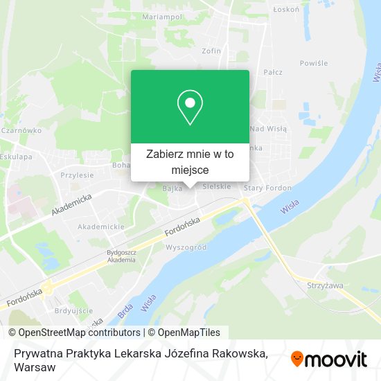 Mapa Prywatna Praktyka Lekarska Józefina Rakowska