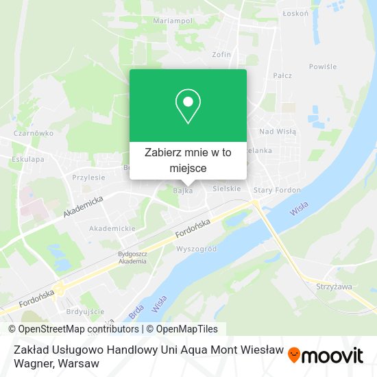 Mapa Zakład Usługowo Handlowy Uni Aqua Mont Wiesław Wagner