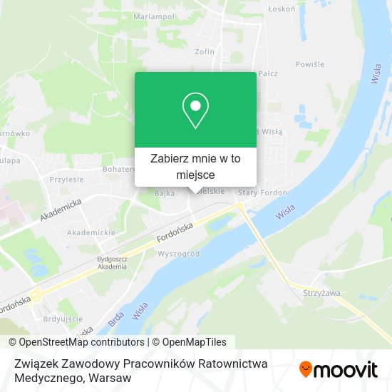 Mapa Związek Zawodowy Pracowników Ratownictwa Medycznego