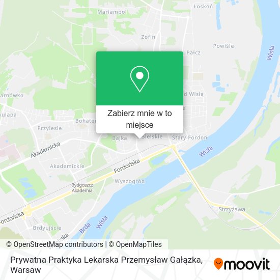 Mapa Prywatna Praktyka Lekarska Przemysław Gałązka