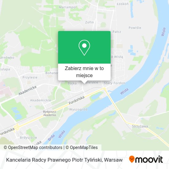 Mapa Kancelaria Radcy Prawnego Piotr Tyliński