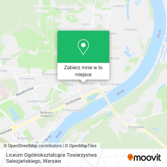 Mapa Liceum Ogólnokształcące Towarzystwa Salezjańskiego