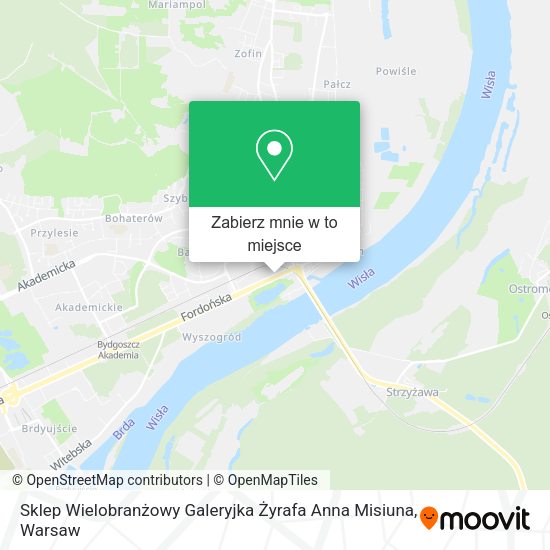 Mapa Sklep Wielobranżowy Galeryjka Żyrafa Anna Misiuna