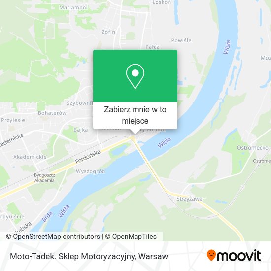 Mapa Moto-Tadek. Sklep Motoryzacyjny