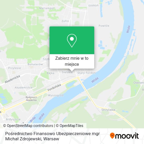 Mapa Pośrednictwo Finansowo Ubezpieczeniowe mgr Michał Zdrojewski