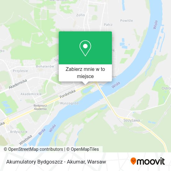 Mapa Akumulatory Bydgoszcz - Akumar