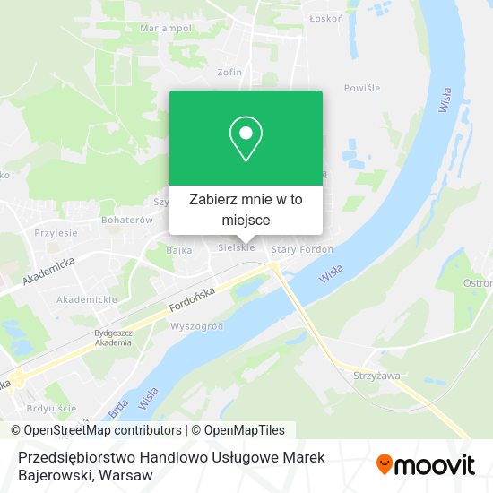 Mapa Przedsiębiorstwo Handlowo Usługowe Marek Bajerowski