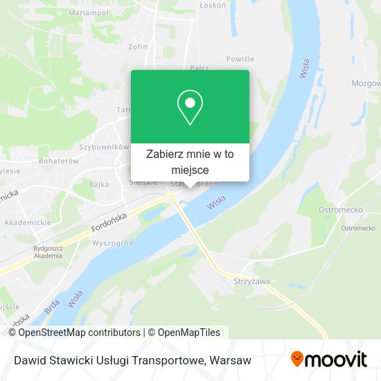 Mapa Dawid Stawicki Usługi Transportowe