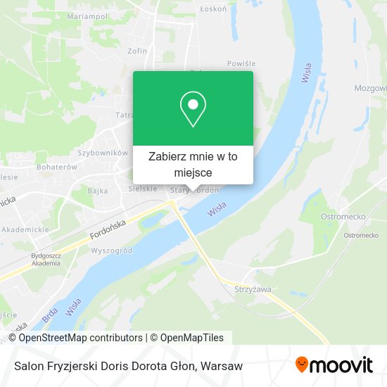 Mapa Salon Fryzjerski Doris Dorota Głon