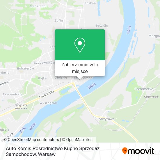 Mapa Auto Komis Posrednictwo Kupno Sprzedaz Samochodow