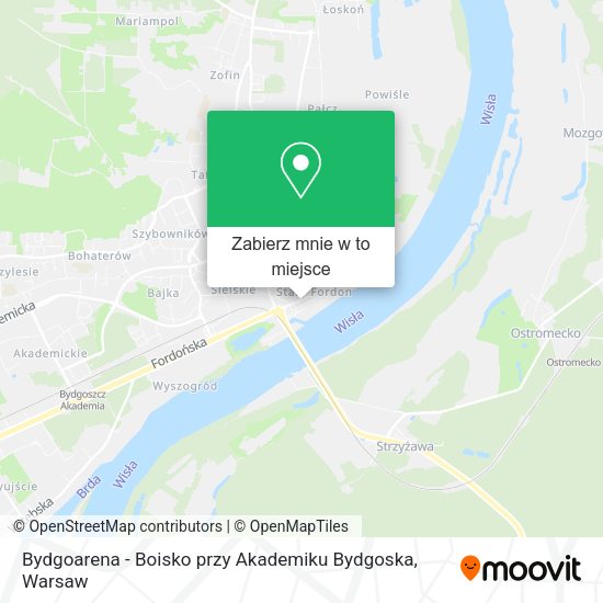 Mapa Bydgoarena - Boisko przy Akademiku Bydgoska