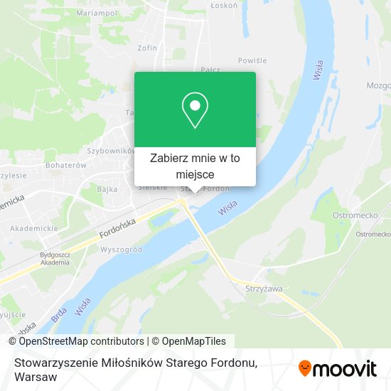 Mapa Stowarzyszenie Miłośników Starego Fordonu