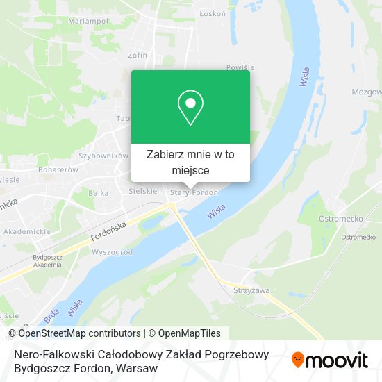 Mapa Nero-Falkowski Całodobowy Zakład Pogrzebowy Bydgoszcz Fordon