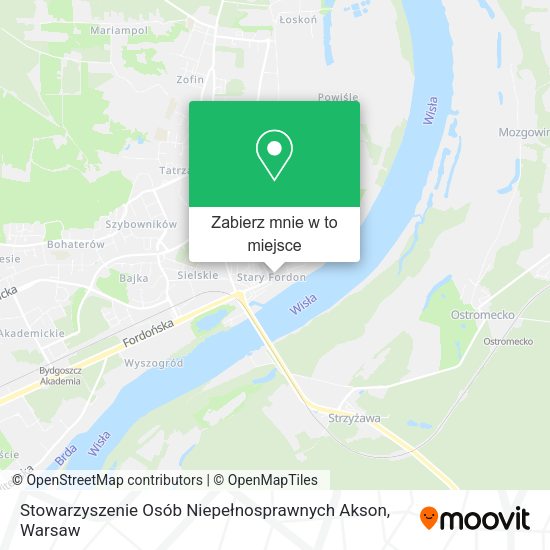 Mapa Stowarzyszenie Osób Niepełnosprawnych Akson