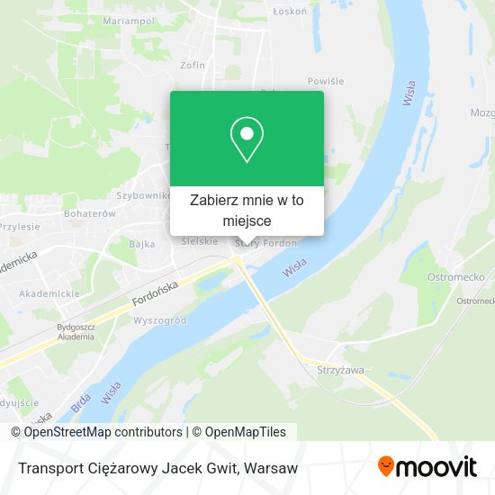 Mapa Transport Ciężarowy Jacek Gwit