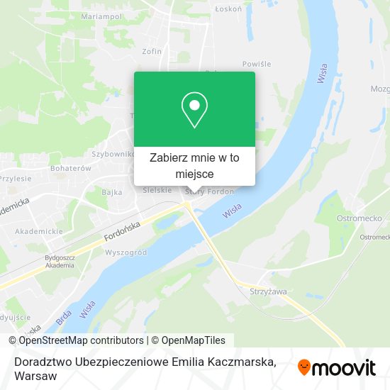 Mapa Doradztwo Ubezpieczeniowe Emilia Kaczmarska