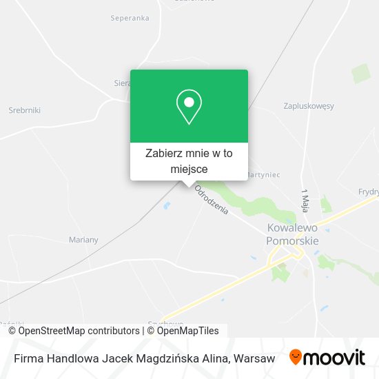 Mapa Firma Handlowa Jacek Magdzińska Alina