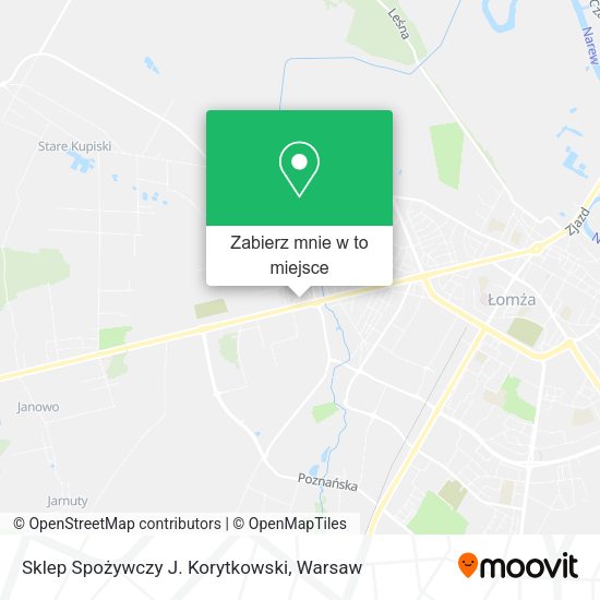 Mapa Sklep Spożywczy J. Korytkowski