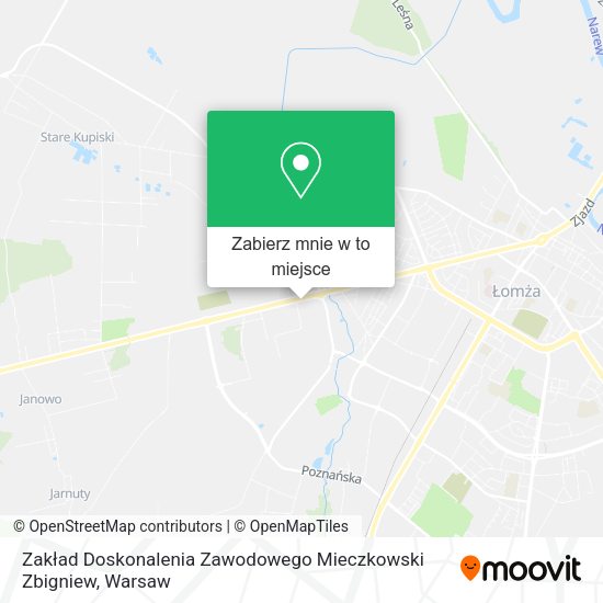 Mapa Zakład Doskonalenia Zawodowego Mieczkowski Zbigniew