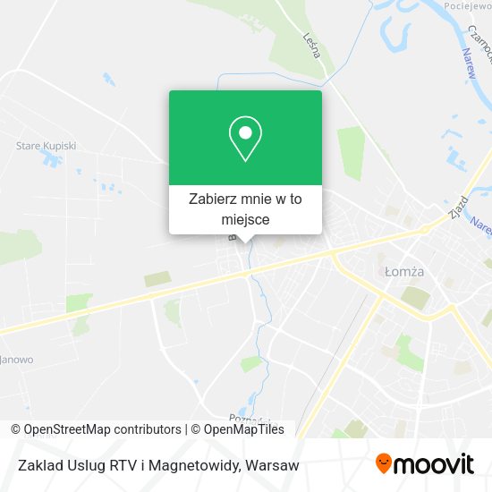 Mapa Zaklad Uslug RTV i Magnetowidy