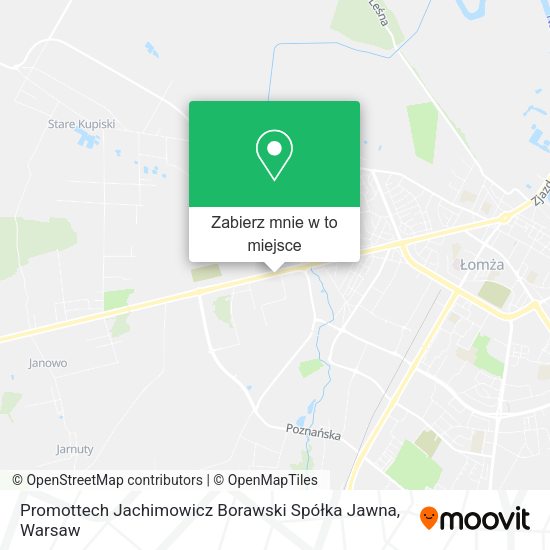 Mapa Promottech Jachimowicz Borawski Spółka Jawna