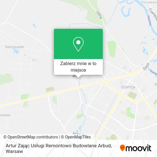 Mapa Artur Zając Usługi Remontowo Budowlane Arbud