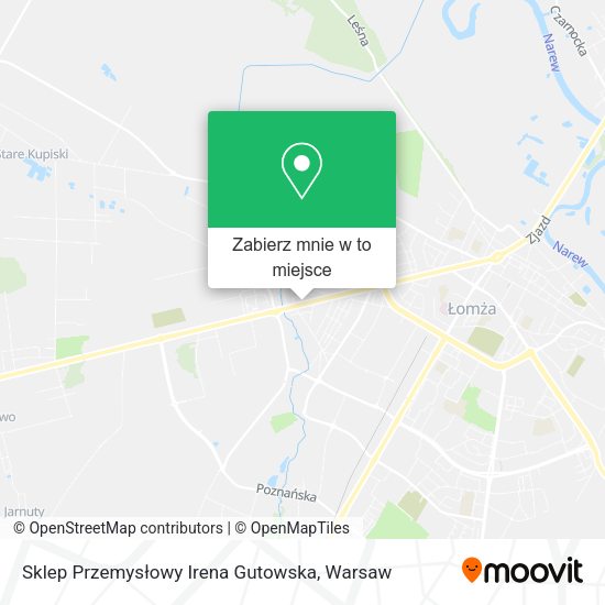 Mapa Sklep Przemysłowy Irena Gutowska