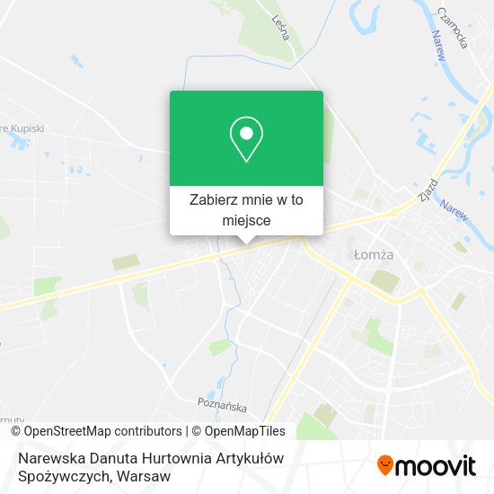 Mapa Narewska Danuta Hurtownia Artykułów Spożywczych