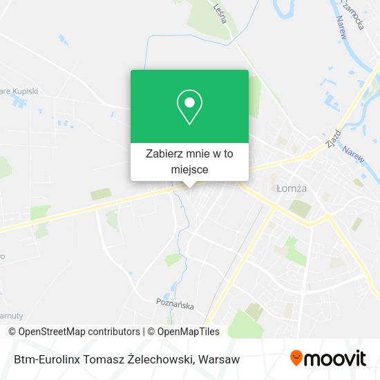 Mapa Btm-Eurolinx Tomasz Żelechowski