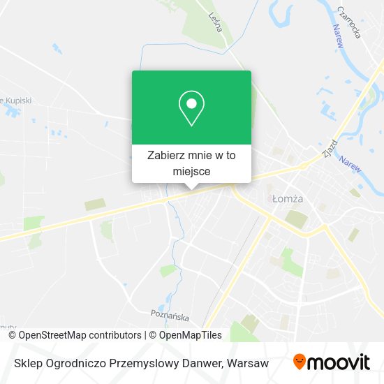 Mapa Sklep Ogrodniczo Przemyslowy Danwer