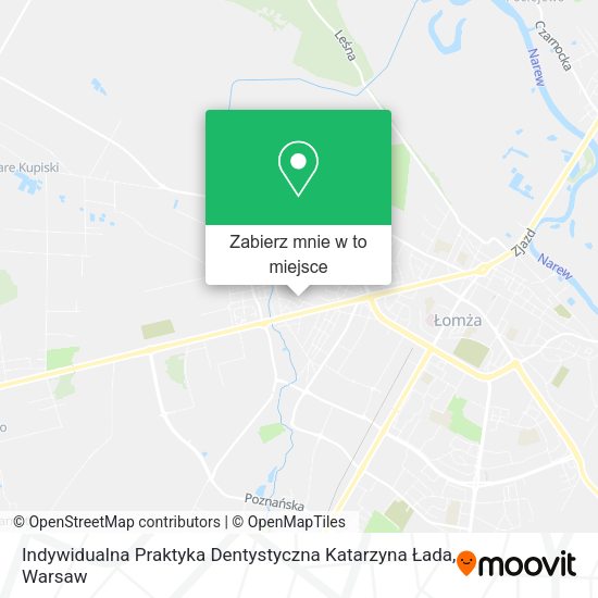 Mapa Indywidualna Praktyka Dentystyczna Katarzyna Łada