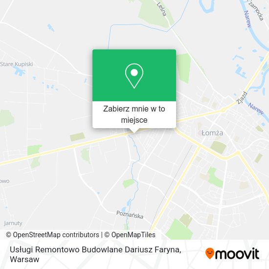 Mapa Usługi Remontowo Budowlane Dariusz Faryna