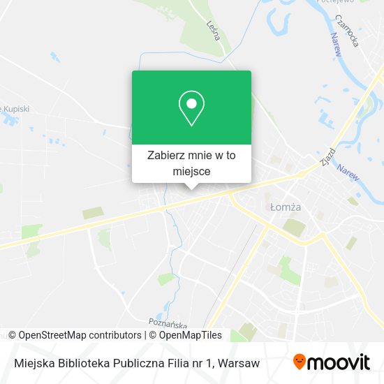 Mapa Miejska Biblioteka Publiczna Filia nr 1