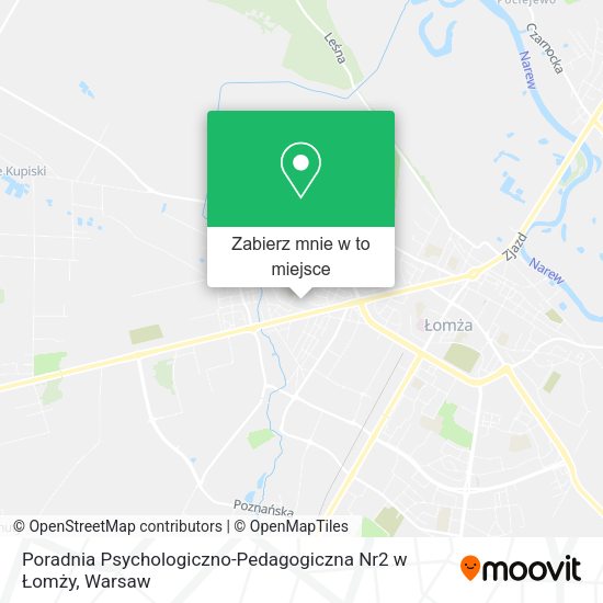 Mapa Poradnia Psychologiczno-Pedagogiczna Nr2 w Łomży