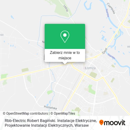 Mapa Rbb-Electric Robert Bagiński. Instalacje Elektryczne, Projektowanie Instalacji Elektrycznych