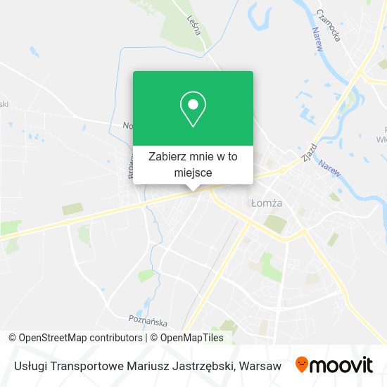 Mapa Usługi Transportowe Mariusz Jastrzębski