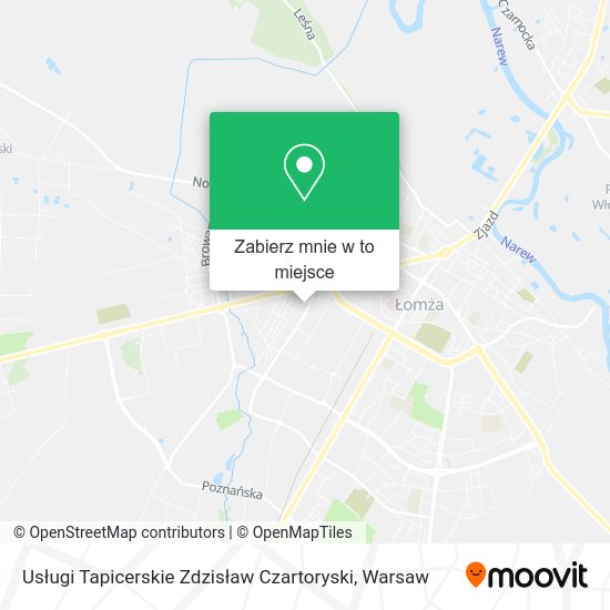 Mapa Usługi Tapicerskie Zdzisław Czartoryski