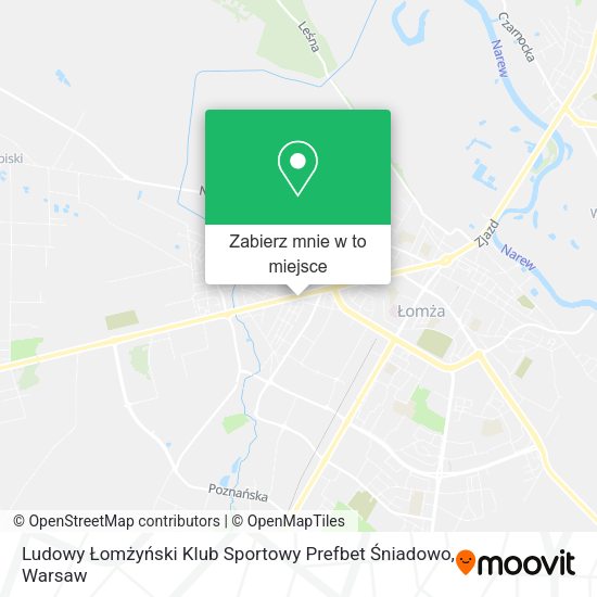 Mapa Ludowy Łomżyński Klub Sportowy Prefbet Śniadowo