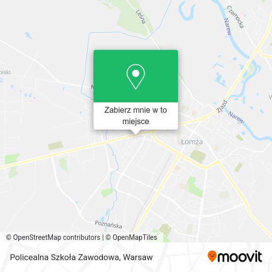 Mapa Policealna Szkoła Zawodowa