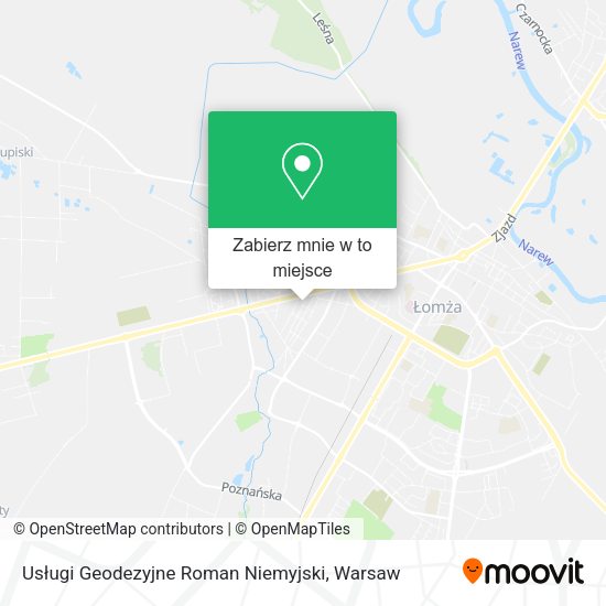 Mapa Usługi Geodezyjne Roman Niemyjski