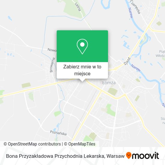 Mapa Bona Przyzakładowa Przychodnia Lekarska