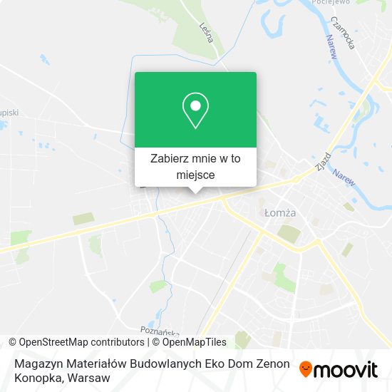 Mapa Magazyn Materiałów Budowlanych Eko Dom Zenon Konopka