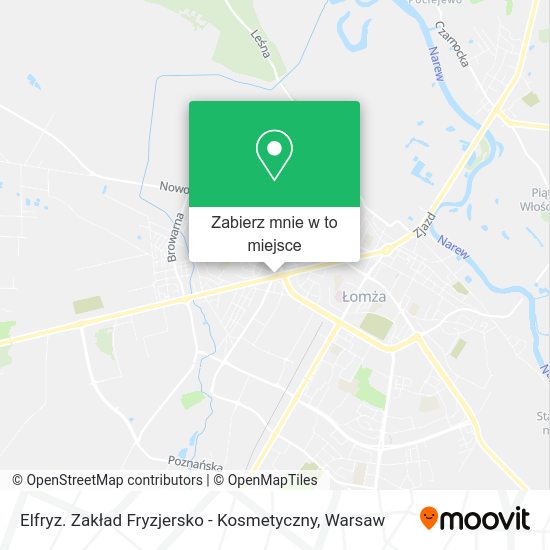 Mapa Elfryz. Zakład Fryzjersko - Kosmetyczny