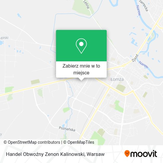 Mapa Handel Obwoźny Zenon Kalinowski