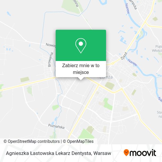 Mapa Agnieszka Łastowska Lekarz Dentysta