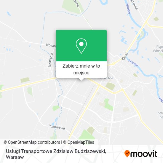 Mapa Usługi Transportowe Zdzisław Budziszewski