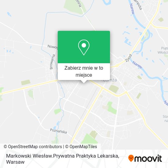 Mapa Markowski Wiesław.Prywatna Praktyka Lekarska