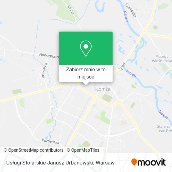 Mapa Usługi Stolarskie Janusz Urbanowski