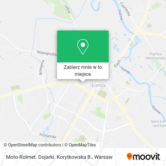 Mapa Moto-Rolmet. Dojarki. Korytkowska B.