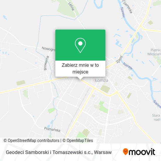 Mapa Geodeci Samborski i Tomaszewski s.c.